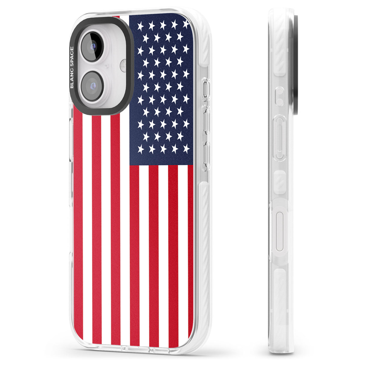 iPhone 16 Pro Max American Flag Black Impact Phone Case