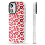 iPhone 16 Pro Max Lips Pattern Black Impact Phone Case