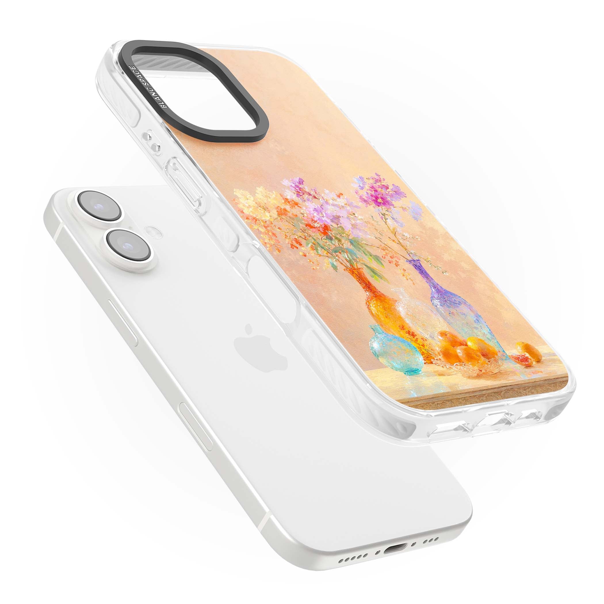 Peach Glass art iPhone case | Impact Magsafe case for iPhone 16, iPhone 16 Plus