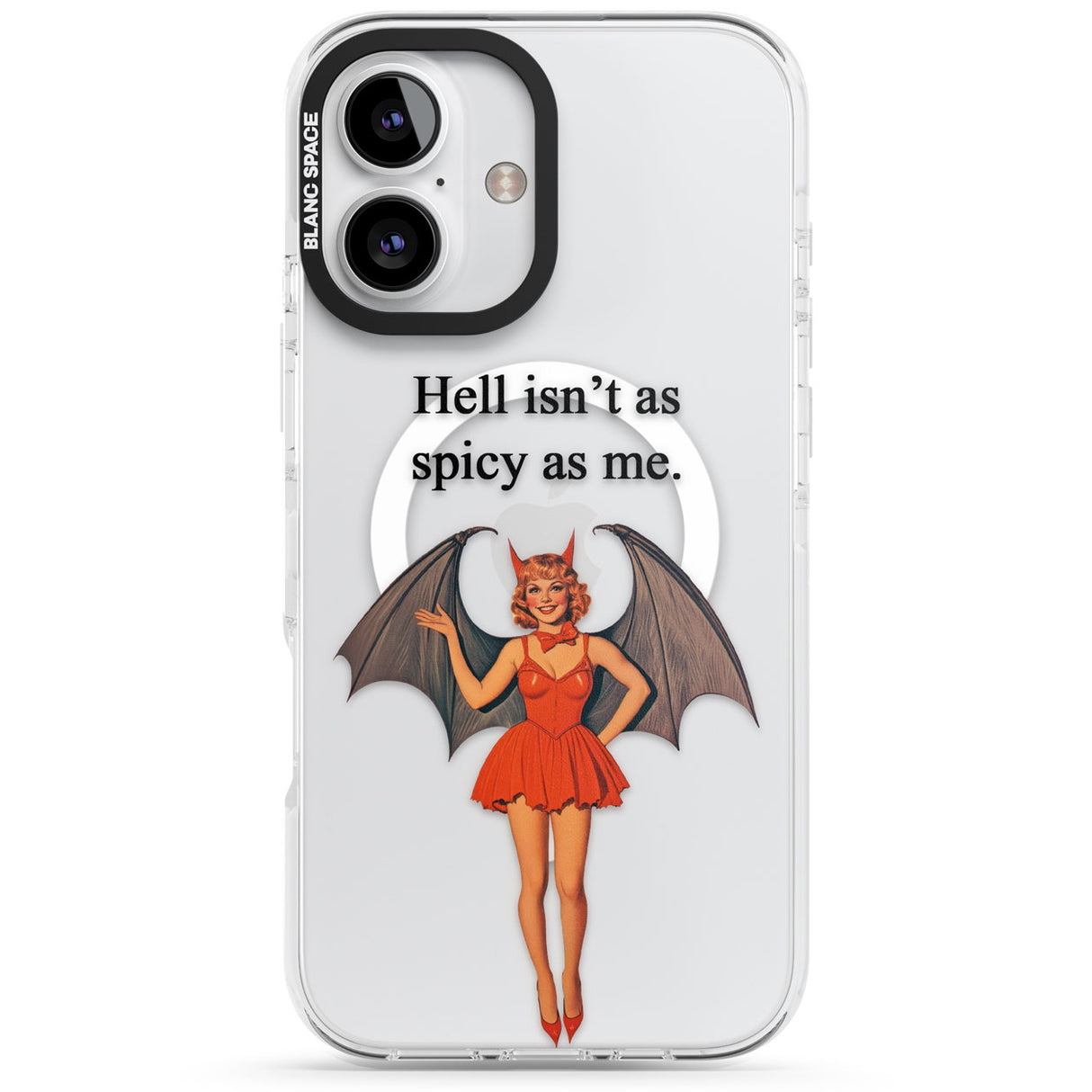 Hell Isn't As Spicy As Me Impact Magsafe Phone Case for iPhone 16, iPhone 16 Plus