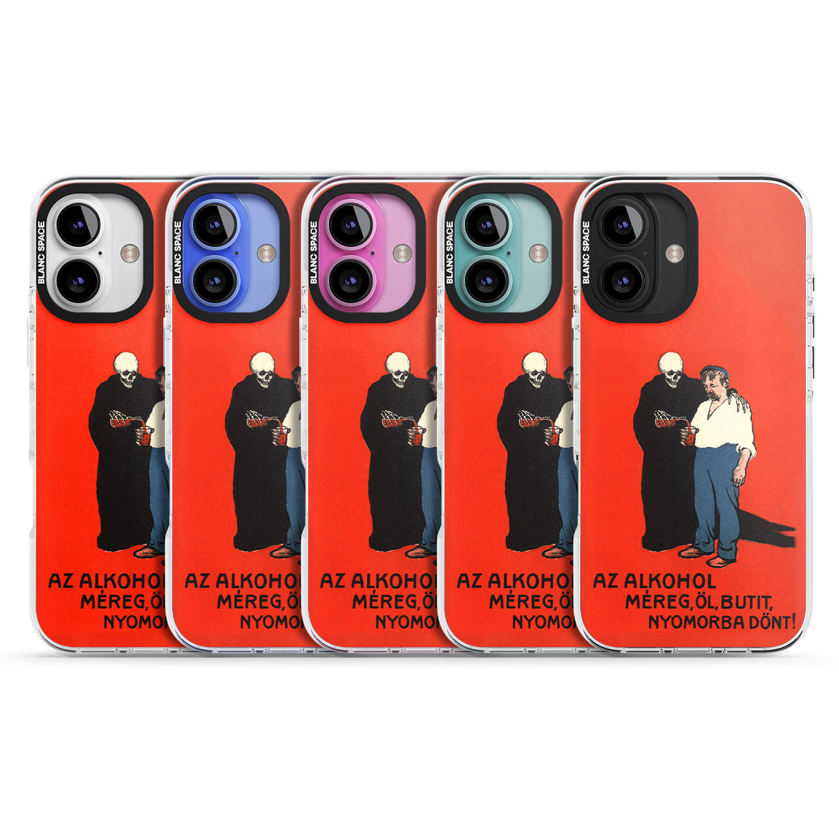 iPhone 16 Pro Max Az Alkohol Poster Black Impact Phone Case