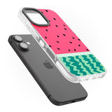 iPhone 16 Pro Max Full Watermelon Print Black Impact Phone Case