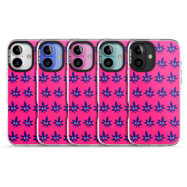 iPhone 16 Pro Max Pink Sativa Black Impact Phone Case