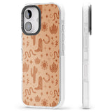 iPhone 16 Pro Max Wild West Pattern Black Impact Phone Case