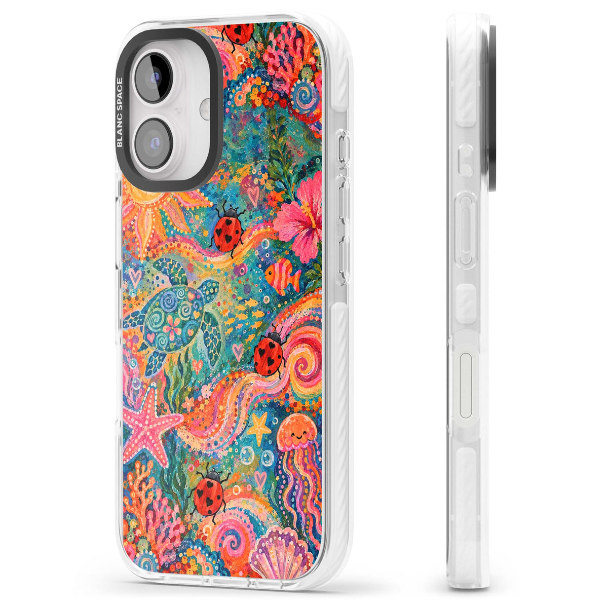 Coral Whimsy for her iPhone case | Impact Magsafe case for iPhone 16, iPhone 16 Plus
