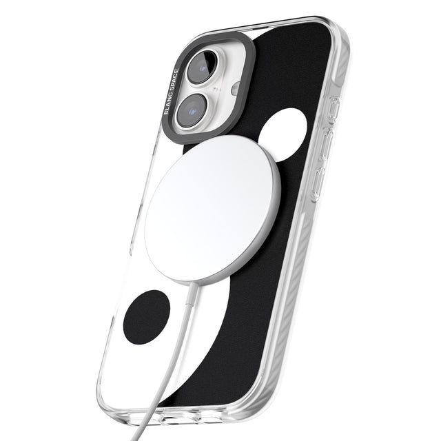 iPhone 16 Pro Max Large Yin Yang Black Impact Phone Case