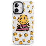 iPhone 16 Pro Max I feel nothing (Clear) Black Impact Phone Case