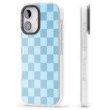 iPhone 16 Pro Max SKYBLUE CHECKERED Clear Impact Phone Case + Magsafe