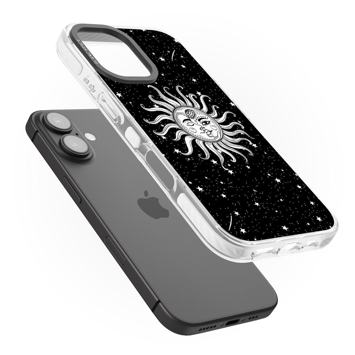 iPhone 16 Pro Max Mystic Sun Moon Black Impact Phone Case