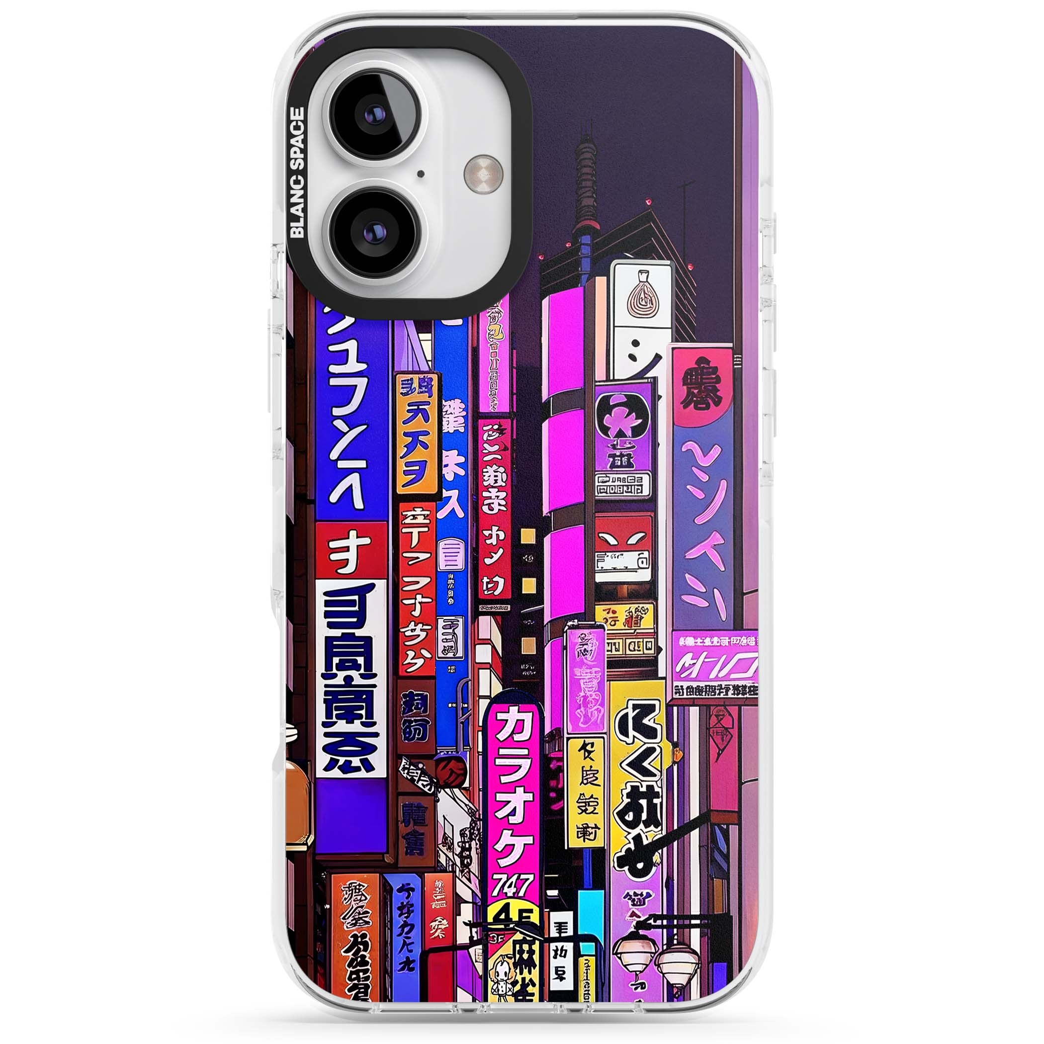 NEON NIGHT anime iPhone case | Clear Impact case for iPhone 16, iPhone 16 Plus