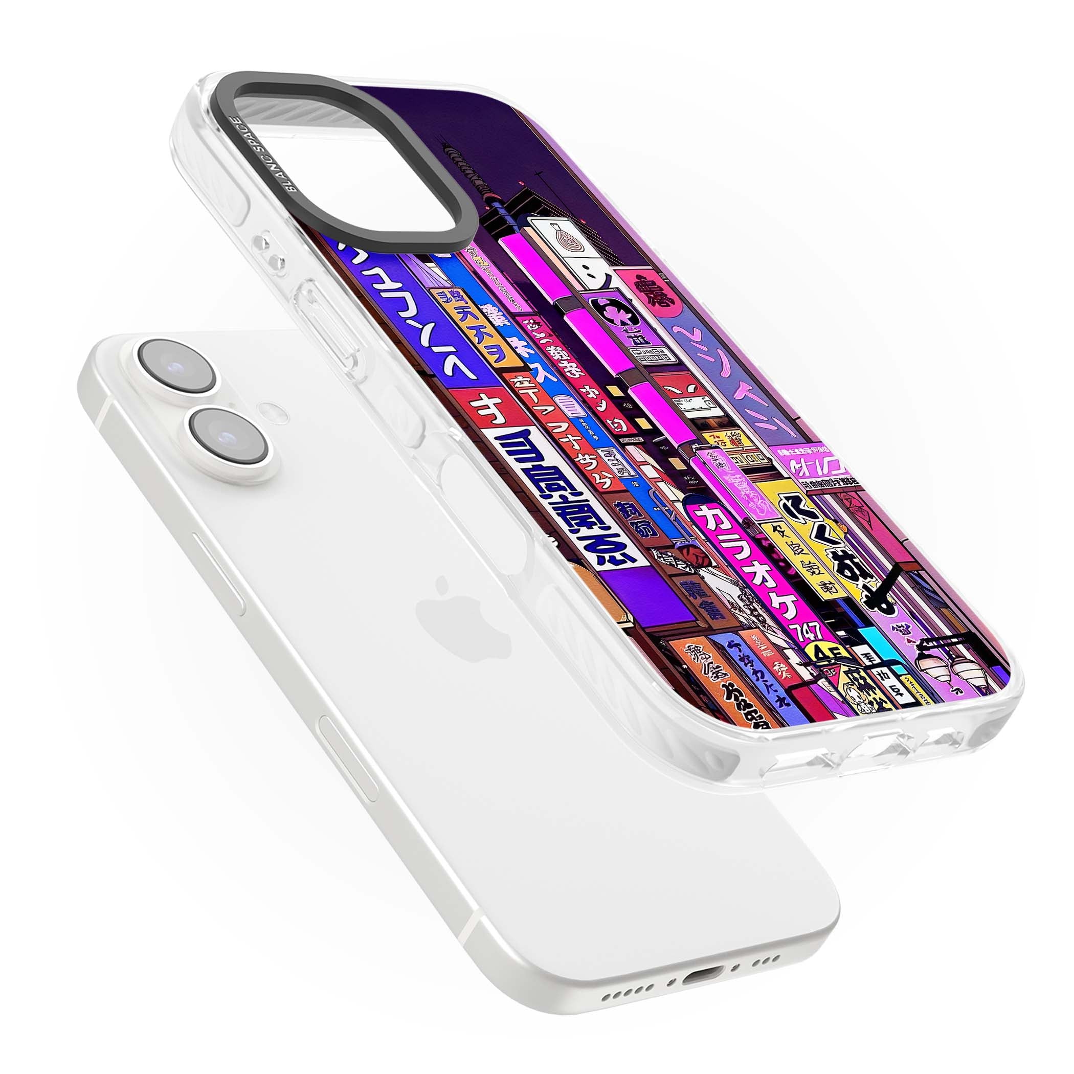 NEON NIGHT anime iPhone case | Clear Impact case for iPhone 16, iPhone 16 Plus