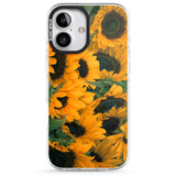 iPhone 16 Pro Max Sunflowers Black Impact Phone Case