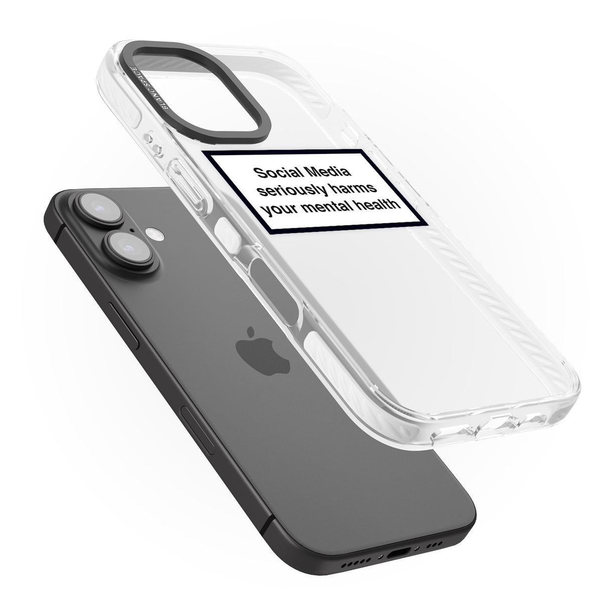 iPhone 16 Pro Max Social Media Quote Black Impact Phone Case