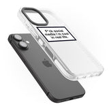 iPhone 16 Pro Max F*ck Social Media Black Impact Phone Case