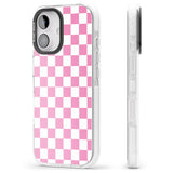 iPhone 16 Pro Max Pink Checkered Black Impact Phone Case