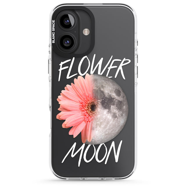 iPhone 16 Flower Moon Clear Impact Phone Case