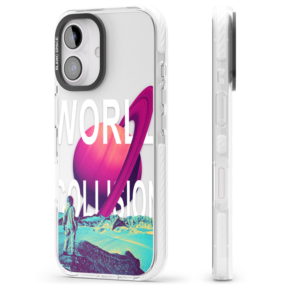 iPhone 16 World Collision Clear Impact Phone Case