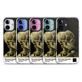 iPhone 16 Pro Max Skull of a Skeleton with Burning Cigarette Black Impact Phone Case