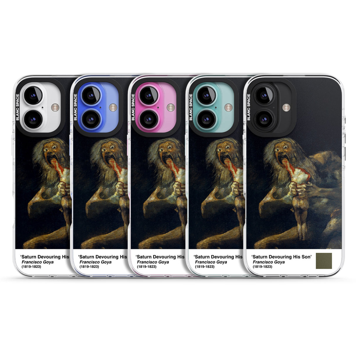 iPhone 16 Pro Max Saturn Devouring His Son Black Impact Phone Case