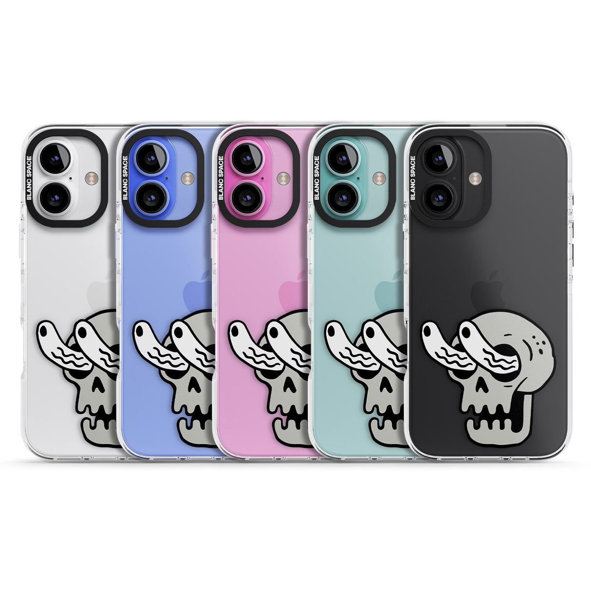 iPhone 16 Pro Max Skull Eyes Black Impact Phone Case