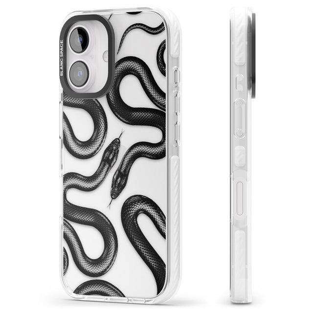 iPhone 16 Pro Max Black Kingsnake Black Impact Phone Case