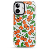 iPhone 16 Pro Max Orchard Fresh Cherries Black Impact Phone Case