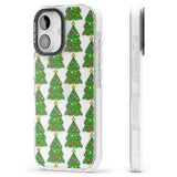 iPhone 16 Pro Max Christmas Tree Pattern (Clear) Black Impact Phone Case