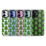 iPhone 16 Pro Max Christmas Tree Pattern (Clear) Black Impact Phone Case