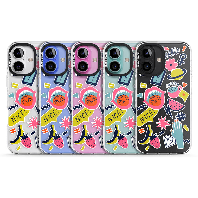 iPhone 16 Pro Max GRL PWR Black Impact Phone Case