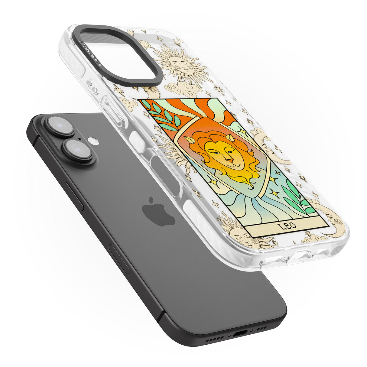 iPhone 16 Pro Max Celestial Zodiac - Leo Clear Impact Phone Case + Magsafe