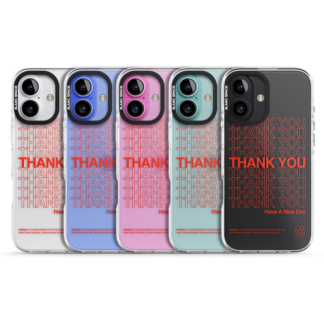 iPhone 16 Pro Max Thank You : Have a Nice Day Black Impact Phone Case