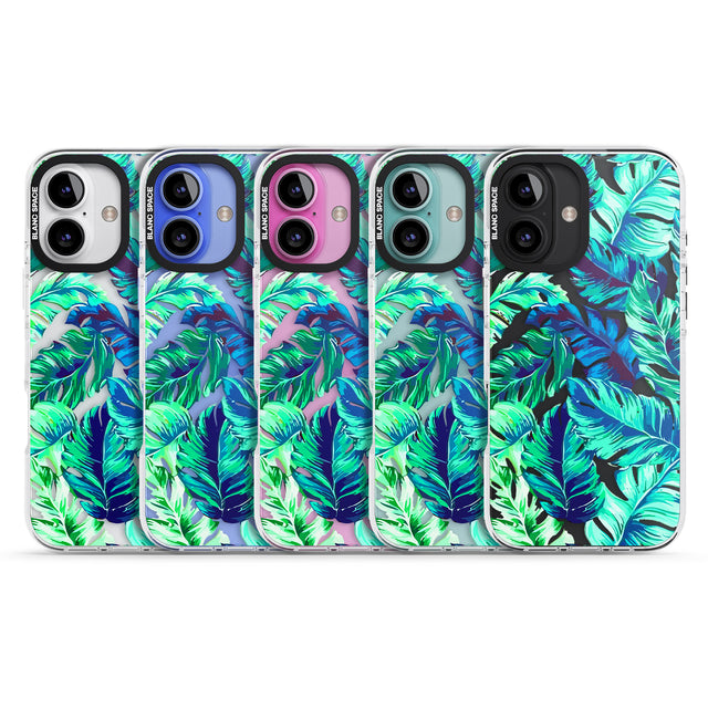 iPhone 16 Pro Max Tropical Palms Black Impact Phone Case