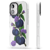 iPhone 16 Pro Max Vintage Painted Plums Black Impact Phone Case + Magsafe