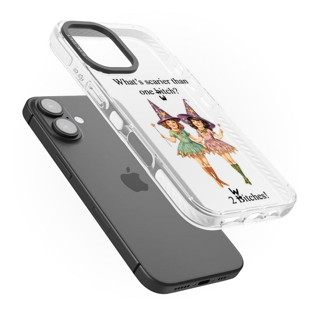 Two Witches Impact Phone Case for iPhone 16, iPhone 16 Plus