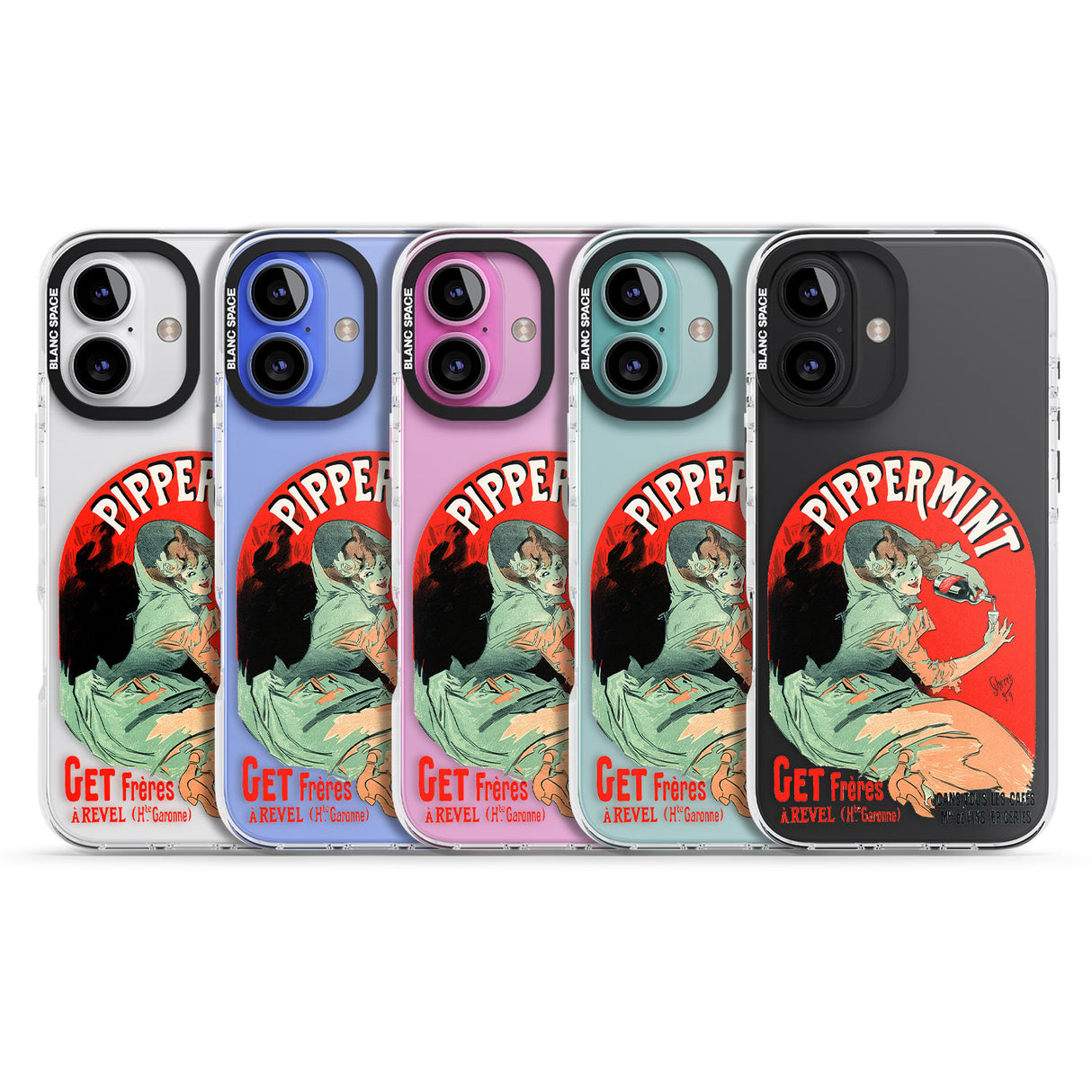 iPhone 16 Pro Max Pippermint Poster Black Impact Phone Case