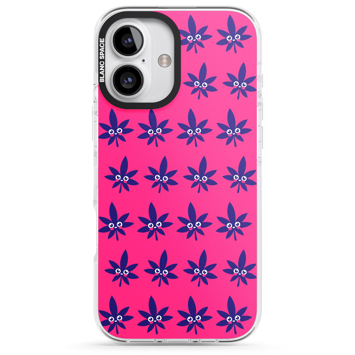 iPhone 16 Pro Max Pink Sativa Black Impact Phone Case