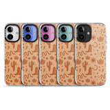 iPhone 16 Pro Max Wild West Pattern Black Impact Phone Case