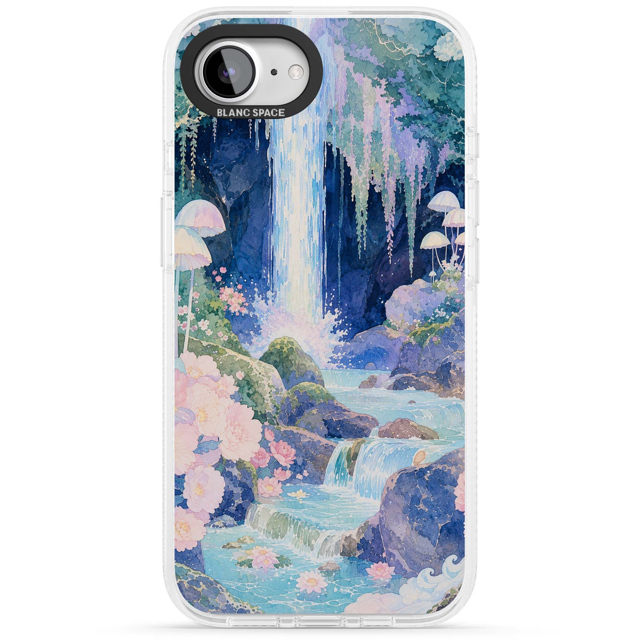 Mystic Waterfall art iPhone case | Clear Case Impact Air case for iPhone 16e, iPhone 17e