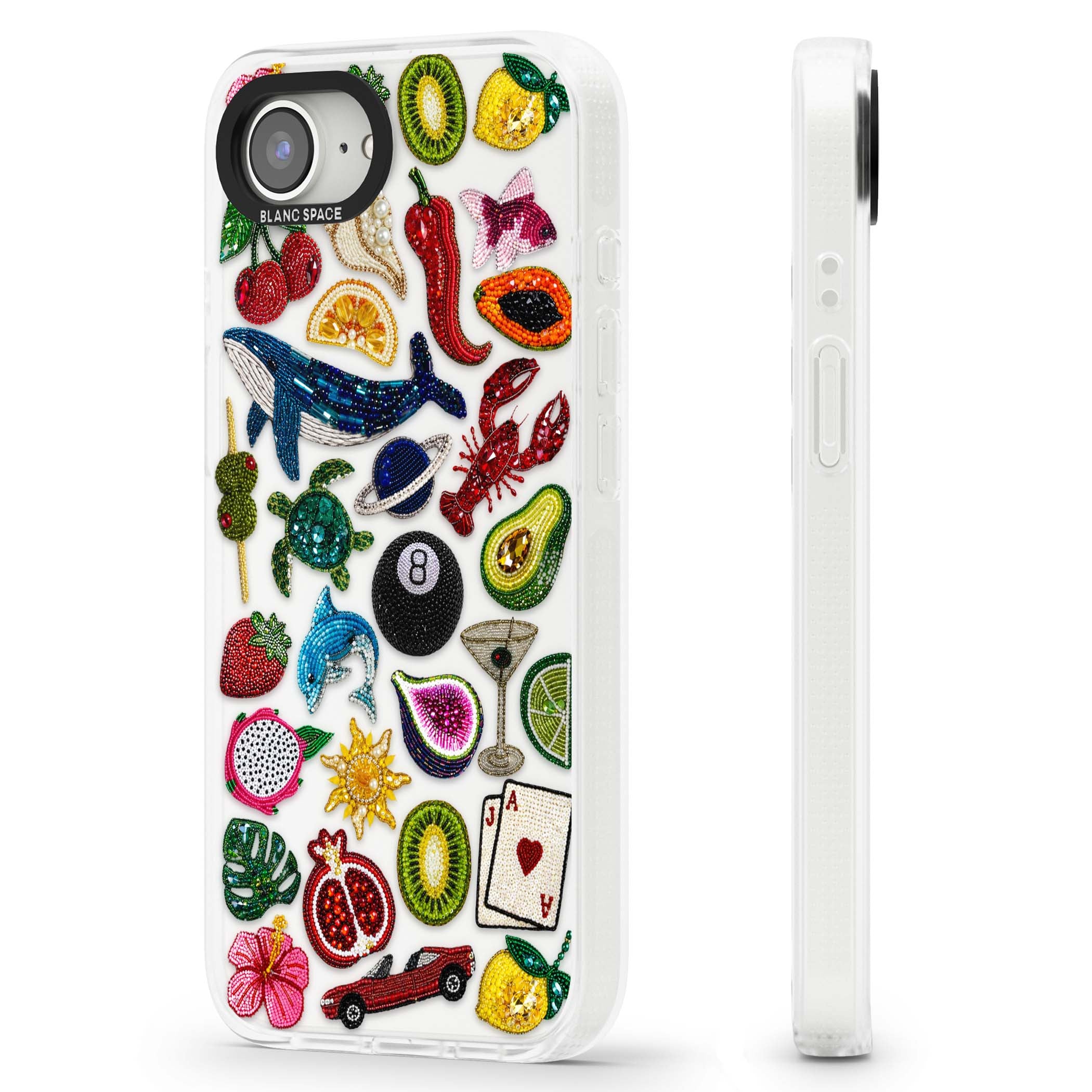 Beaded Mix cute iPhone case | Clear Case Impact Air case for iPhone 16e, iPhone 17e