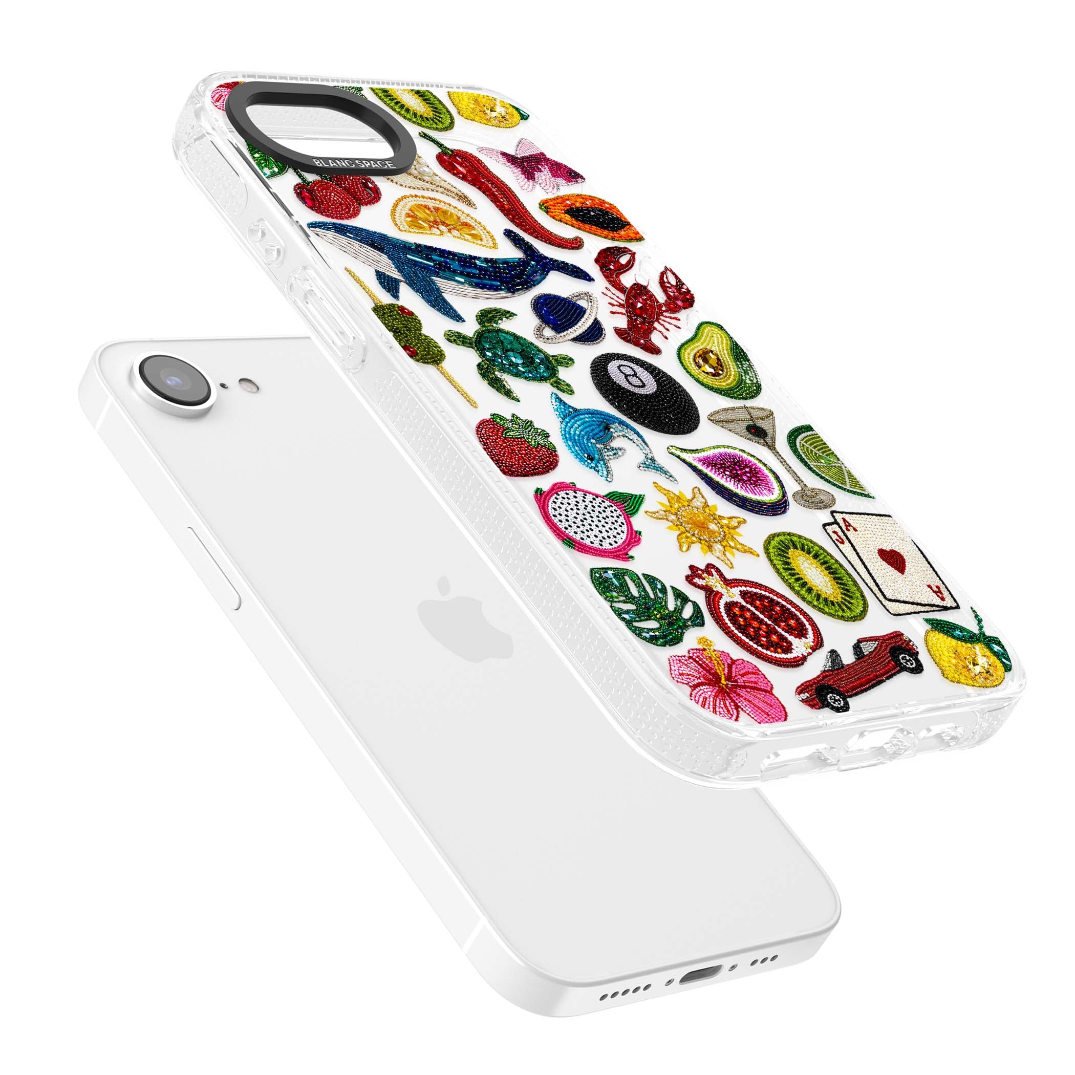 Beaded Mix cute iPhone case | Clear Case Impact Air case for iPhone 16e, iPhone 17e