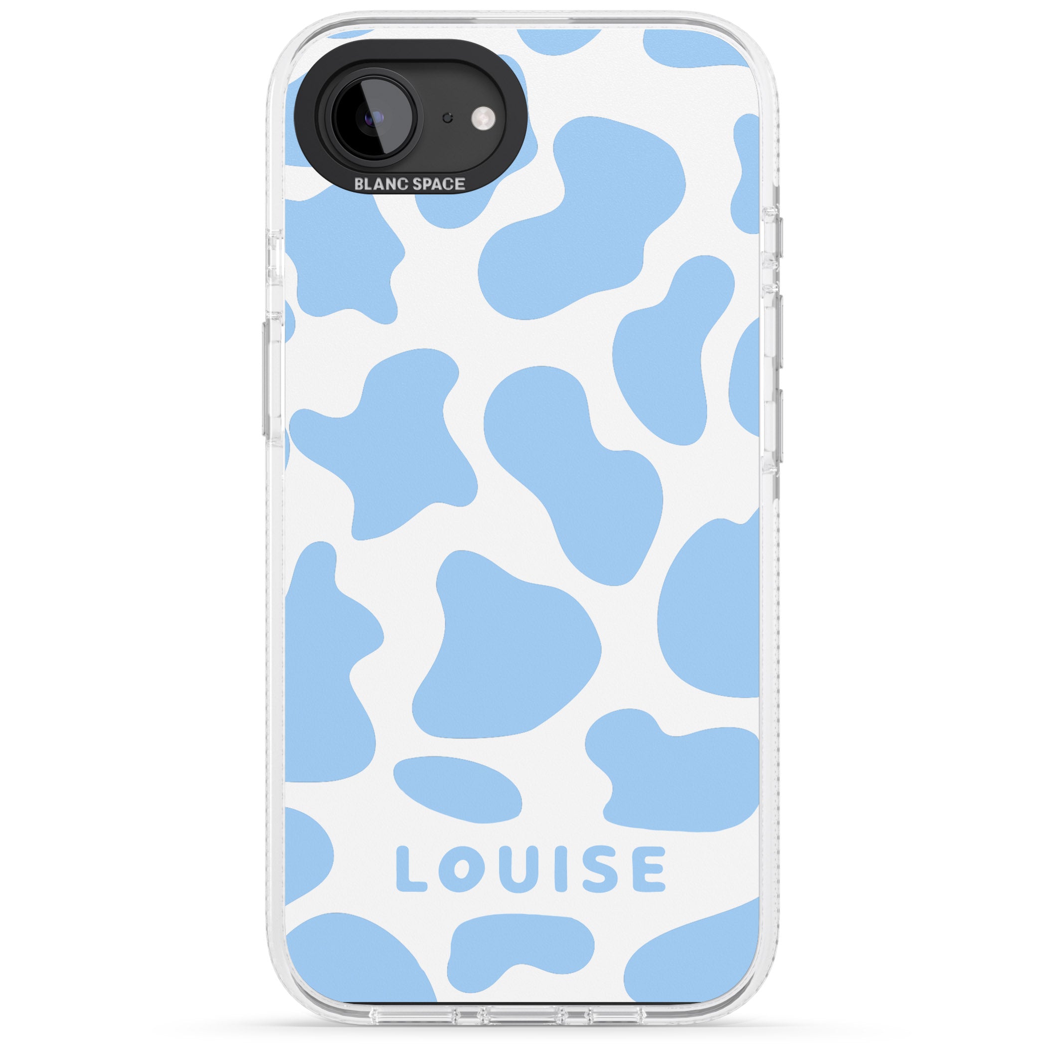 Personalised Personalised Blue And White Cow Print