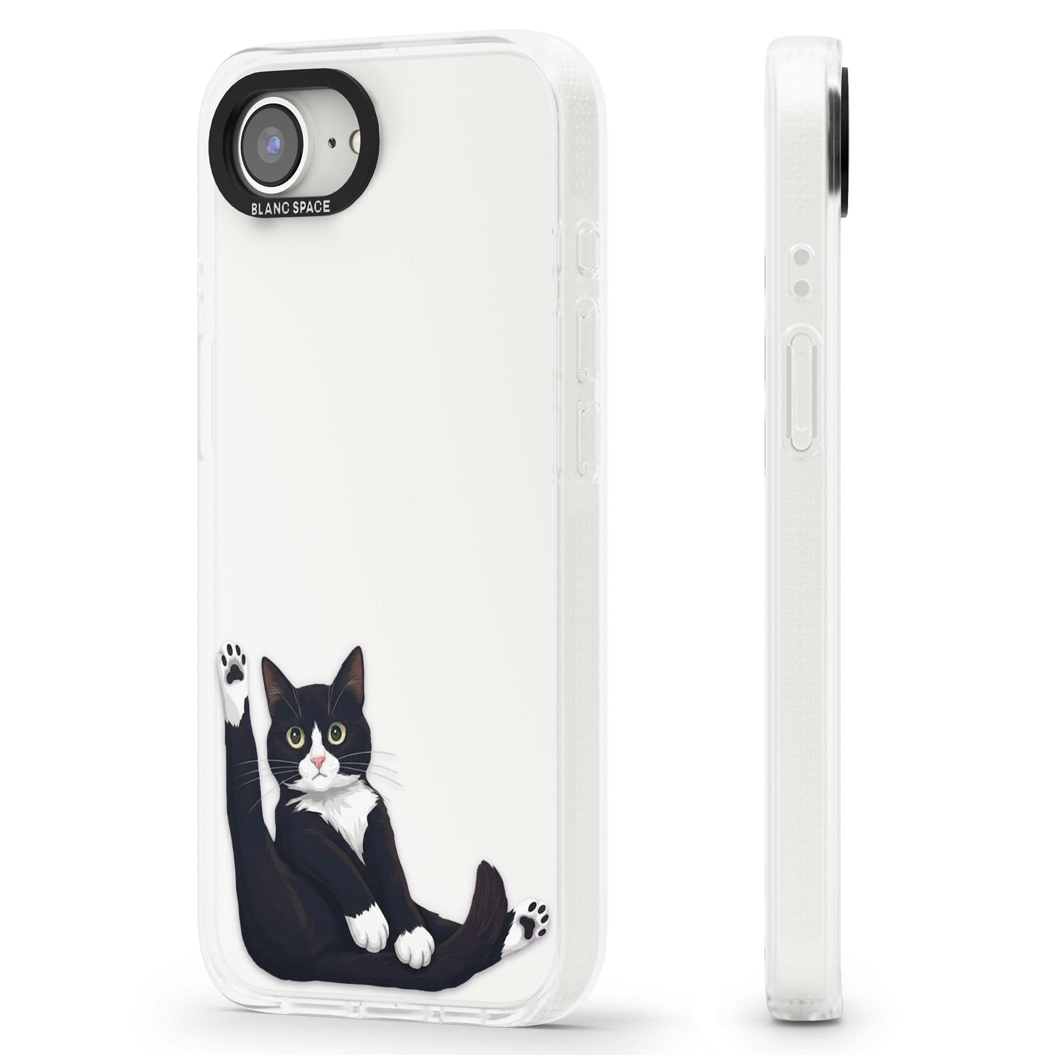 Mid-Groom Cat animals iPhone case | Clear Case Impact Air case for iPhone 16e, iPhone 17e