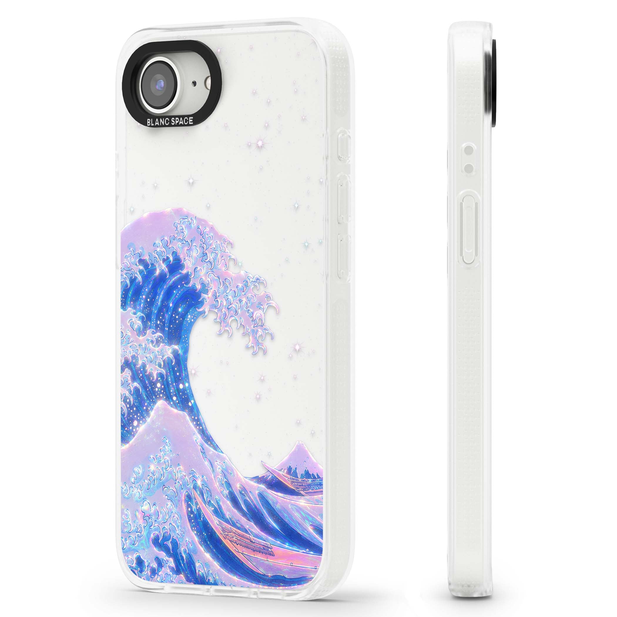 The Great Wave In Opal japanese iPhone case | Clear Case Impact Air case for iPhone 16e, iPhone 17e