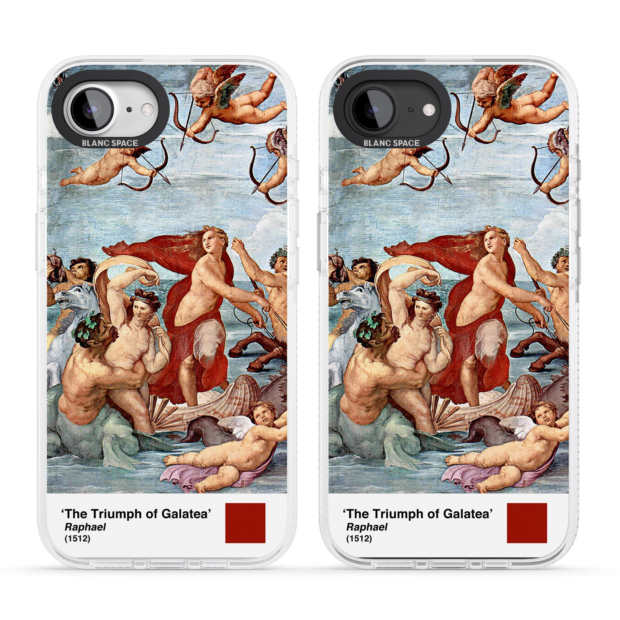 The Triumph of Galatea iPhone 16e Clear Case Impact Air - Blanc Space
