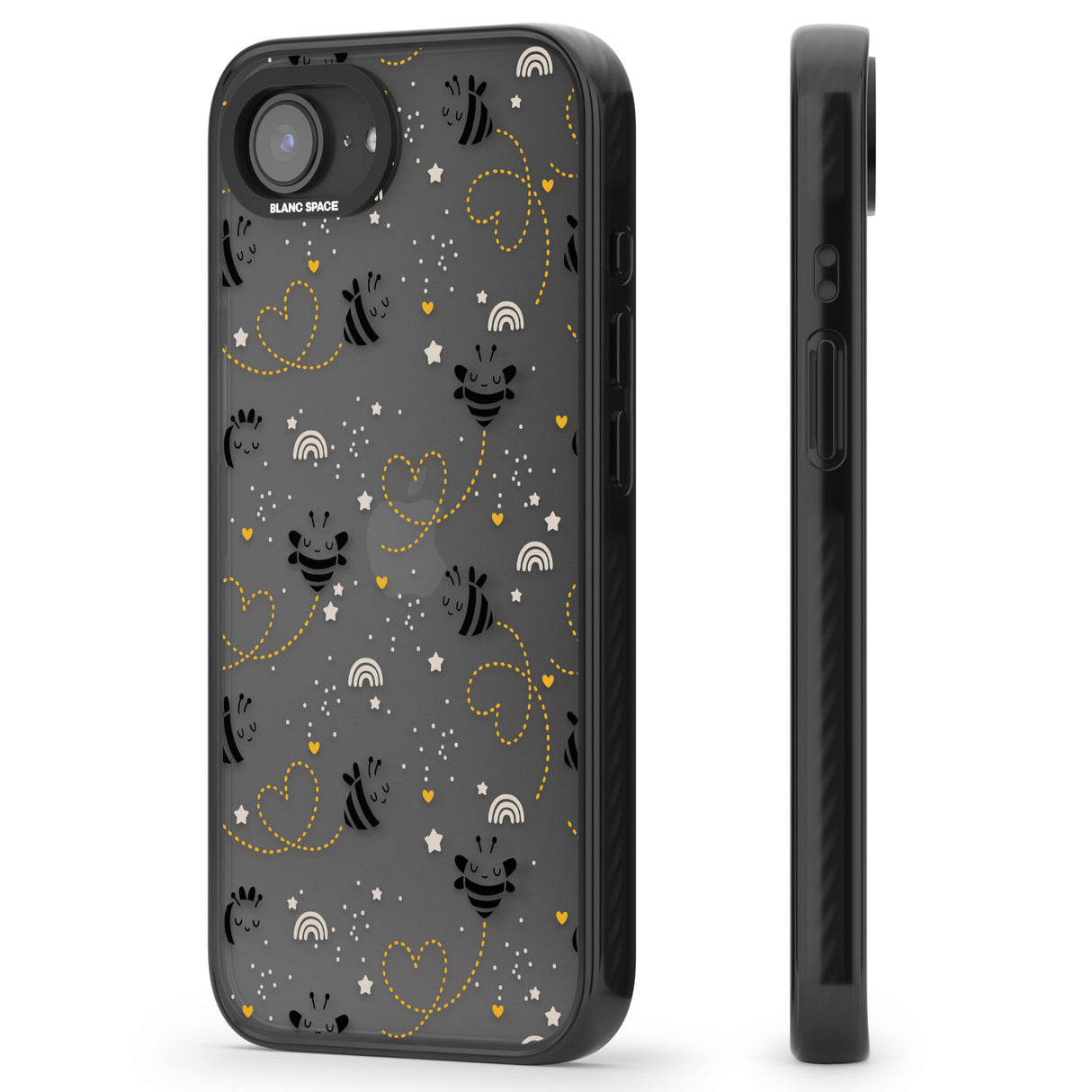 Sweet as Honey Patterns: Bees & Hearts (Clear)