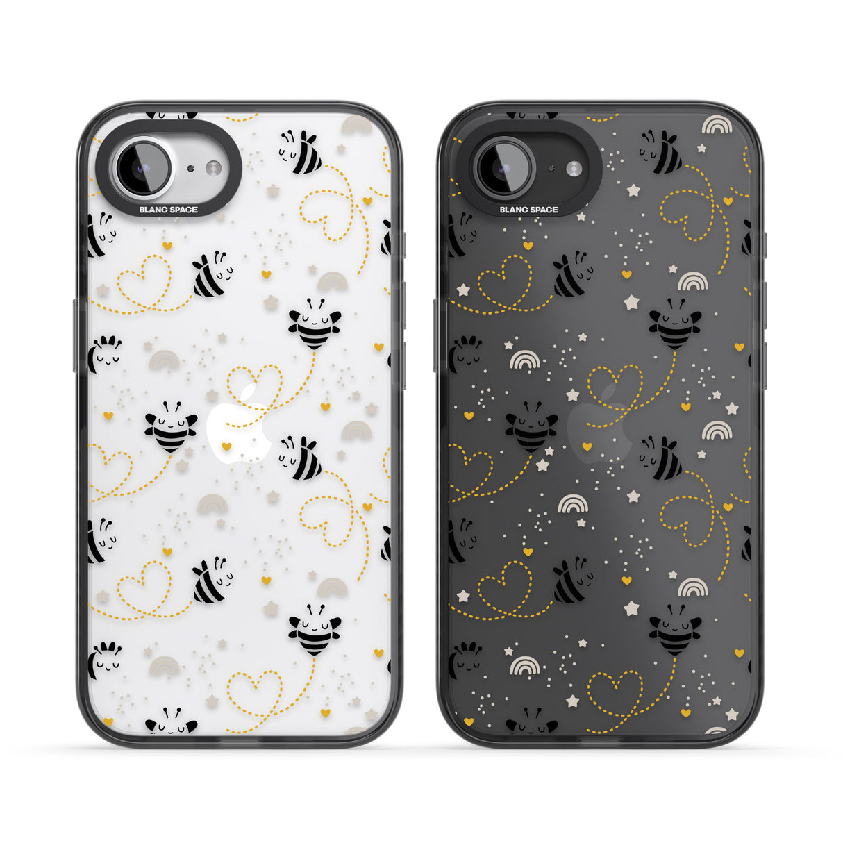 Sweet as Honey Patterns: Bees & Hearts (Clear)