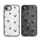 Sweet as Honey Patterns: Bees & Hearts (Clear)