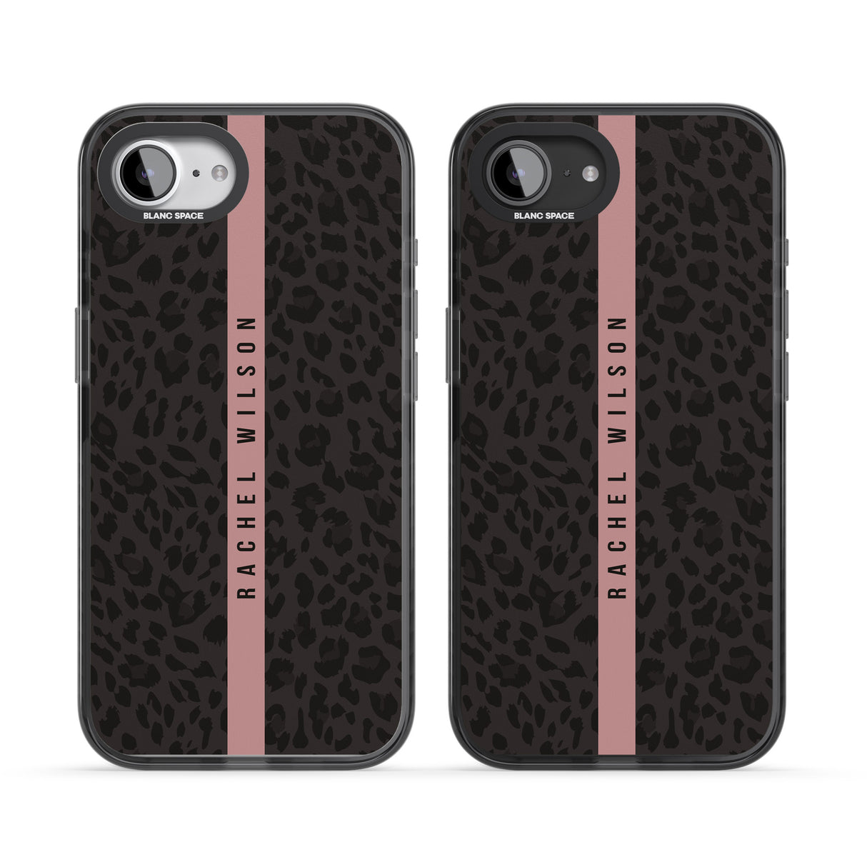 Personalised Pink Stripe Leopard Pattern