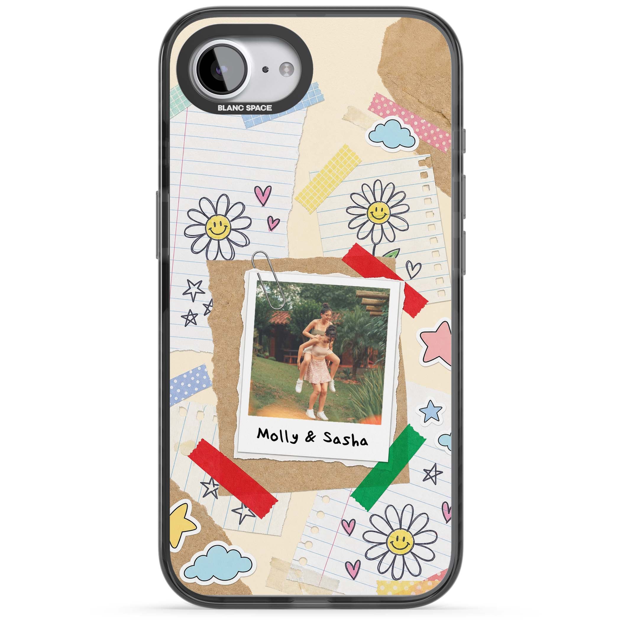 Scrapbook Photo coquette iPhone case | Black Impact case for iPhone 16e, iPhone 17e
