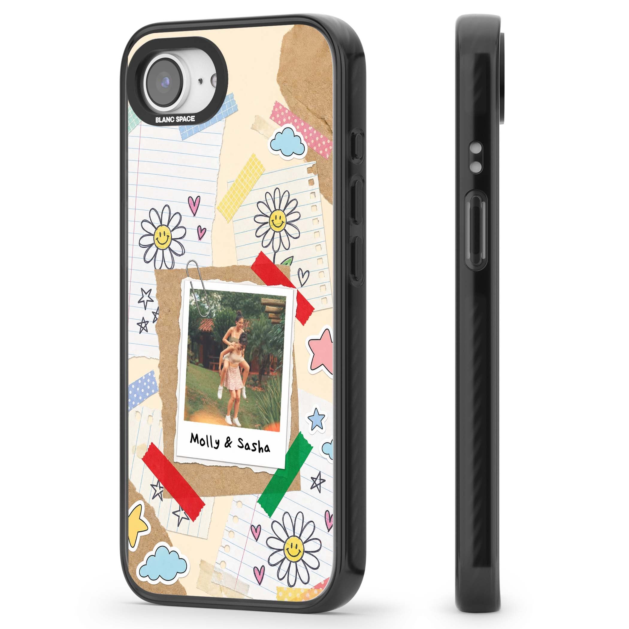 Scrapbook Photo coquette iPhone case | Black Impact case for iPhone 16e, iPhone 17e